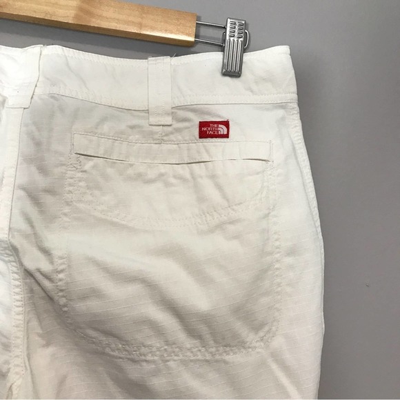 The North Face Hammerland White 100% Cotton  Capri Cropped Pants Sz 10 - Picture 5 of 6